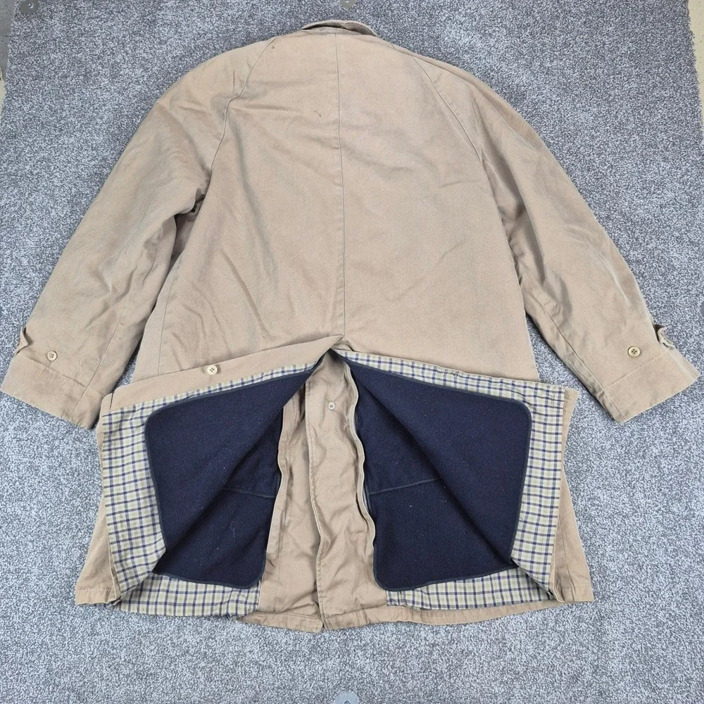 Vtg‎ Brooks Brothers BrooksTraveler Coat Mens 38 Removable Liner Made in England